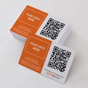 Business card with qr code