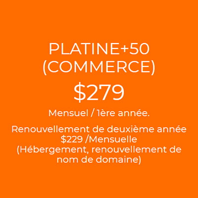 Platine + 50 (Commerce)